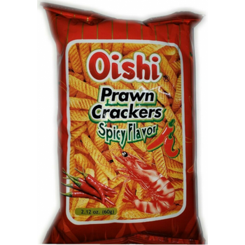 Oishi Prawn Crackers Spicy Flavor 60g