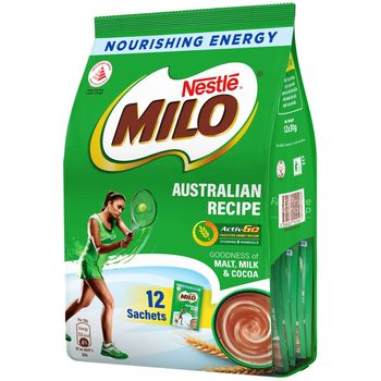 Milo Australian Recipe Greater Chocolatery Milky Taste 15x30g