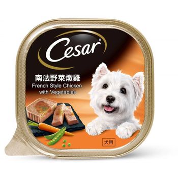 Cesar French Style Chicken with Vegetables Pate Dog Food 100g