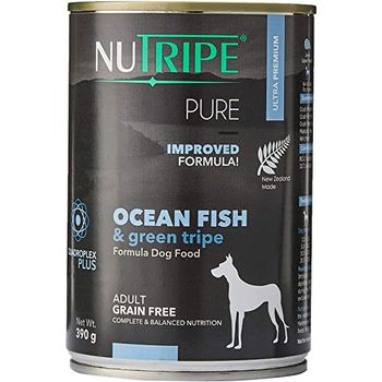 Nutripe Pure Ocean Fish& Green Tripe Wet Dog Food 390g