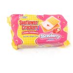 Croley Foods Sunflower Crackers Cream Sandwich Strawberry Flavor 190g