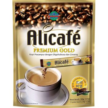 Alicafe Premium Gold 3 in 1 White Coffee 15pcs 20g