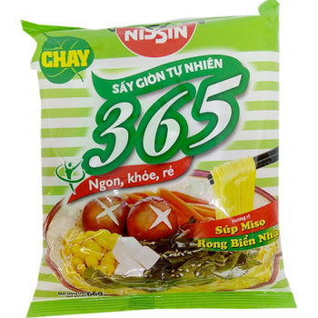 Nissin 365 Vegetarian Noodles Japanese Seaweed Miso Soup 66g