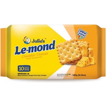 Julie's Cheddar Cheese Cream Sandwich Biscuit 180g.