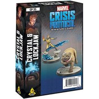 Marvel Crisis Protocol Crystal And Lockjaw Character Pack Miniatures Battle Game For Adults And Teens Ages 14+ 2 Players