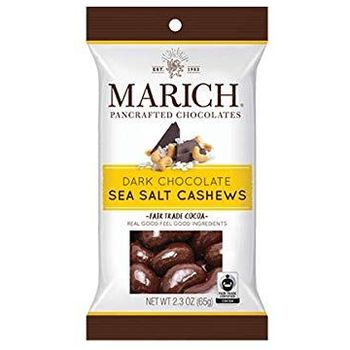 Marich Dark Chocolate Sea Salt Cashews 65g