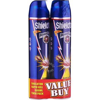 Shieldtox Rapid Insect Killer Spray Powergard 2 x 600ml