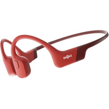 Aftershokz Openrun Bluetooth Wireless Sports Headset With Noise Reduction Red