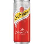 Schweppes Dry Ginger Ale Soda Water Can 330ml
