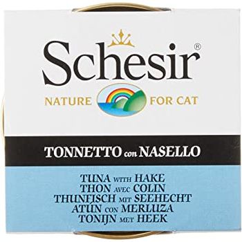 Schesir Tuna With Hake Cat Canned Food 85g