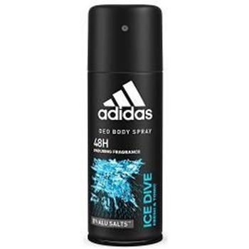 Adidas Ice Dive Deodorant 150ml Spray Developed With Athletes Cool Tech Fresh 24 Hour Boost