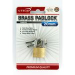 Atech Brass Padlock 20mm