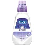 Oral-B 3D White Clean Mint Mouthwash 237ml