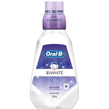 Oral-B 3D White Clean Mint Mouthwash 237ml