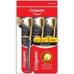 Colgate Toothbrush Slim Soft Charcoal Gold 3pcs