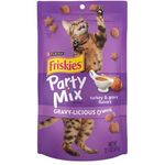 Friskies Party Mix Crunch Gravy-licious Turkey And Gravy Treats 60g