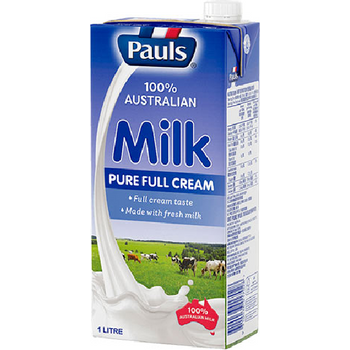 Pauls Pure Full Cream Milk 1L
