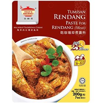 Tean's Gourmet Rendang Dry Curry Paste For Meat 200g