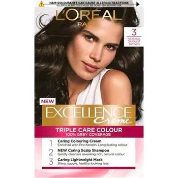 Loreal Paris Excellence Creme Hair Dye 3 Dark Brown