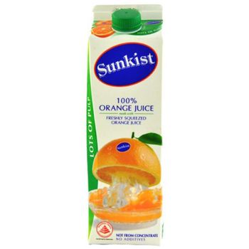 Sunkist Orange Nfc With Pulp 1l