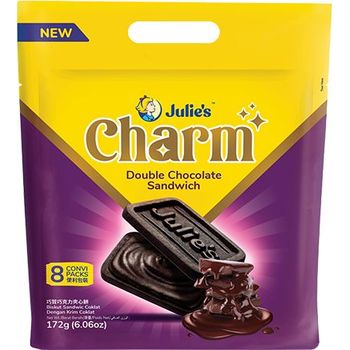 Julie's Charm Double Chocolate Sandwich 172g