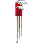 Bondhus 17099 Set of 9 Balldriver L-wrenches with BriteGuard Finish Extra Long Length sizes 1.5-10mm