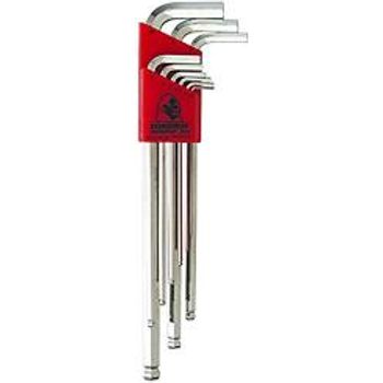 Bondhus 17099 Set of 9 Balldriver L-wrenches with BriteGuard Finish Extra Long Length sizes 1.5-10mm