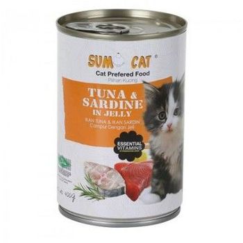 Sumo Cat Canned Food Tuna & Sardine In Jelly 400g