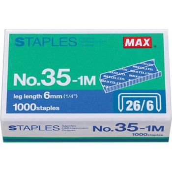 Max No.35-1M 26/6 Staples Pack of 2