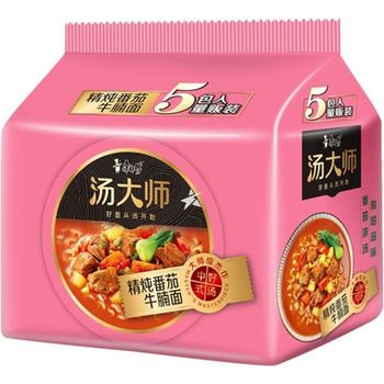 Master Kong Master Soup Instant Noodle Artificial Beef Tomato Flavour 119g