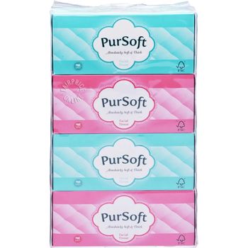 Pursoft Facial Tissue Box 3ply