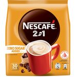 Nescafe 2 in 1 Instant Coffee - Original (Zero Sugar Added) 30 x 8.5g
