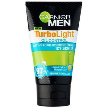 Garnier Men TurboLight Oil Control Anti Blackhead Brightening Icy Scrub 100ml