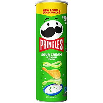 Kellogg's Pringles Sour Cream And Onion Jar 107g