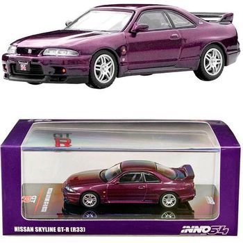 Inno Models Nissan Skyline GT-R R33 Midnight Purple Diecast Car
