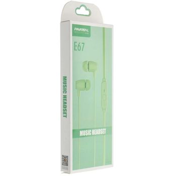 Pavareal Wired Earphones With Micro Jack 3.5mm Pa E67 Green