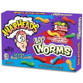 Warheads Lil' Worms Theatre Box 99g