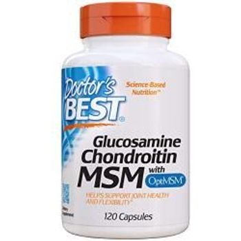 Doctor's Best - Joint Support, Glucosamine Chondroitin MSM with OptiMSM (120 veggie capsules)