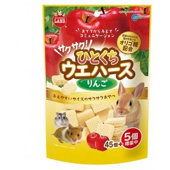 Marukan Crispy Bite Size Apple Wafer for Small Animals 100g
