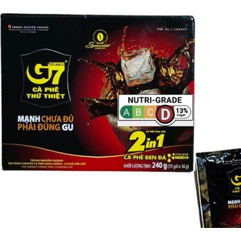 Trung Nguyen G7 2 in 1 Instant Coffee - Box 15 sachets