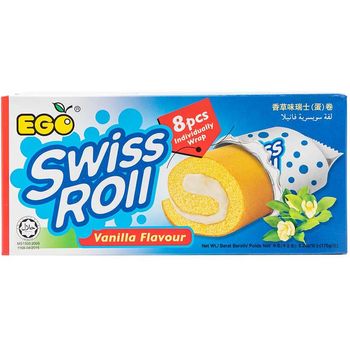 EGO Swiss Roll Vanilla Flavor 176g