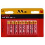Kodak Super Heavy Duty Zinc Batteries AA 8pcs 1.5v