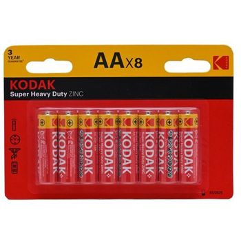 Kodak Super Heavy Duty Zinc Batteries AA 8pcs 1.5v