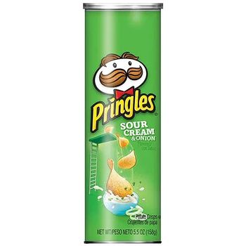 Pringles Sour Cream And Onion 158g