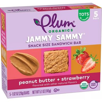 Plum Organics Jammy Sammy Peanut Butter and Strawberry 29g