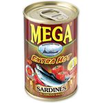 Mega Sardines In Tomato Sauce Extra Hot 155g