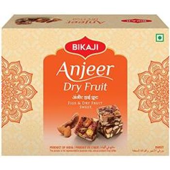 Bikaji Anjeer Dryfruit Burfee No Sugar Added Sweet Dried Fig Sweet 250g