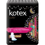 Kotex Luxe Ultrathin Overnight 32cm 12 Sachet