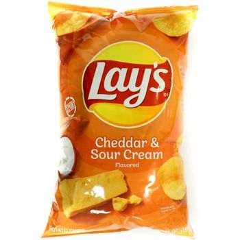Lay's Cheddar & Sour Cream Flavoured Potato Chips 184.2g
