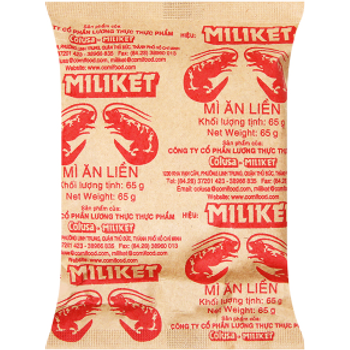 Miliket Instant Noodle Shrimp Flavour 65g